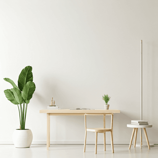 AI home office redesign with industrial style