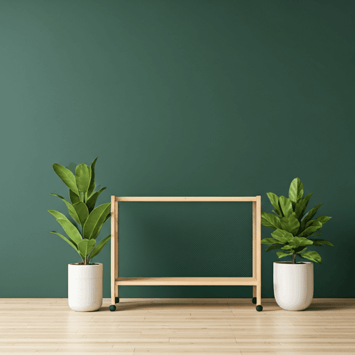 Industrial loft style AI room design with exposed brick and metal